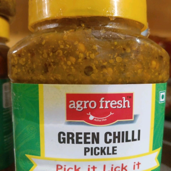 Agrofresh Green Chilli Pickle - 500gm