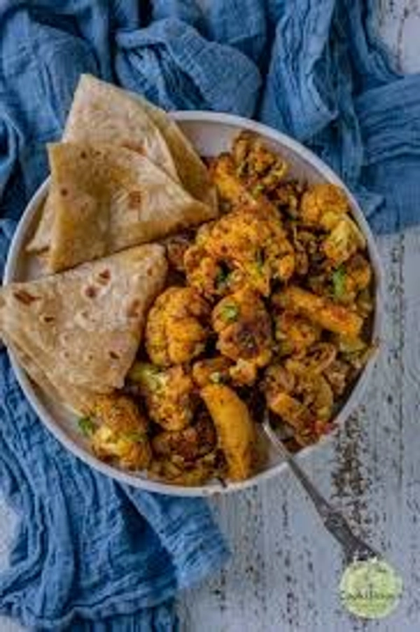 4 Roti -aloo Gobhi Sabji