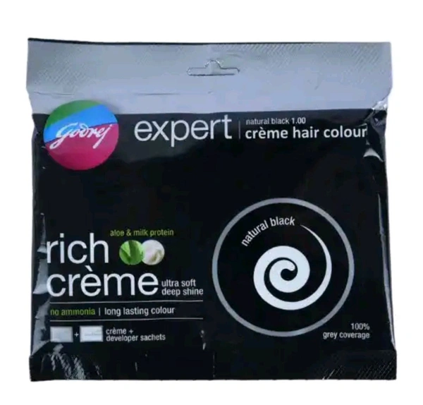 Godrej Expert Rich creme hair color natural Black