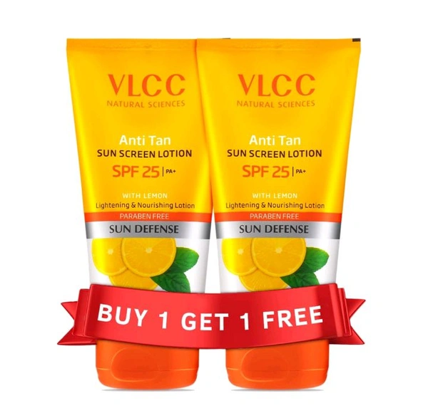 VLCC Anti Tan Sunscreen Lotion SPF 25 PA+ -150ml B1G1