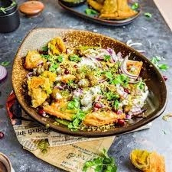 Samosa Chat (2pc Samosa)