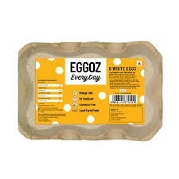 Eggoz Farm Fresh White Egg -6pc