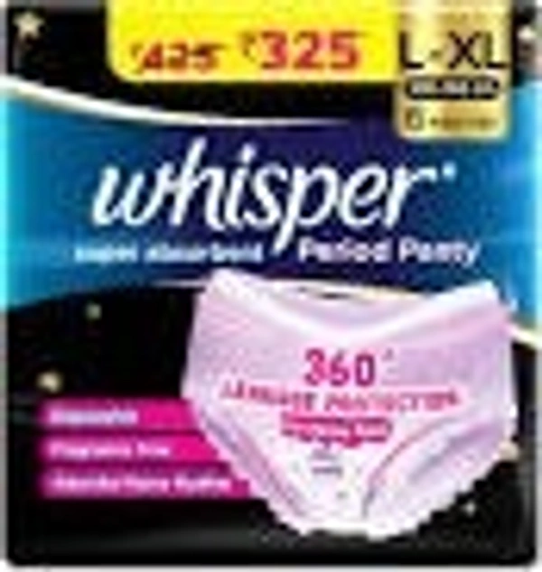 Whisper Super Absorbent Period Panty xl -6u