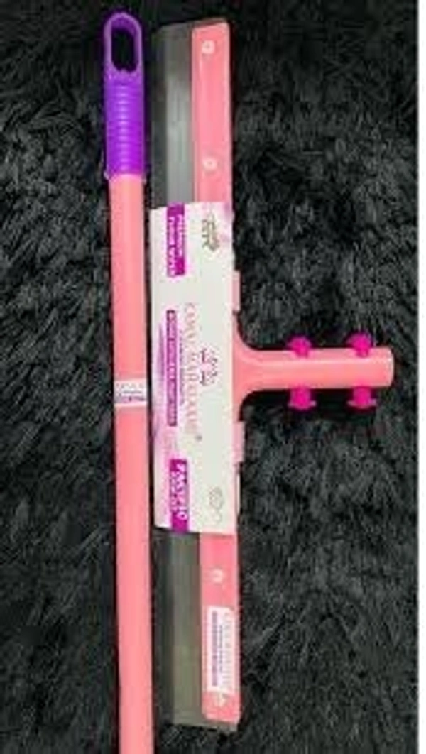 Floor Wiper (Atlantic KMW 221) - Medium height Metal Handle, Silicon Rubber