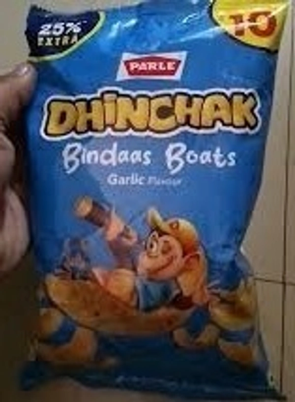 Parle Dhinchak Bindaas Boats - Garlic Flavour