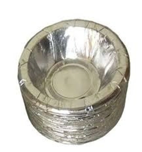 Disposable Paper Dona Silver Coated - mall(12pc)