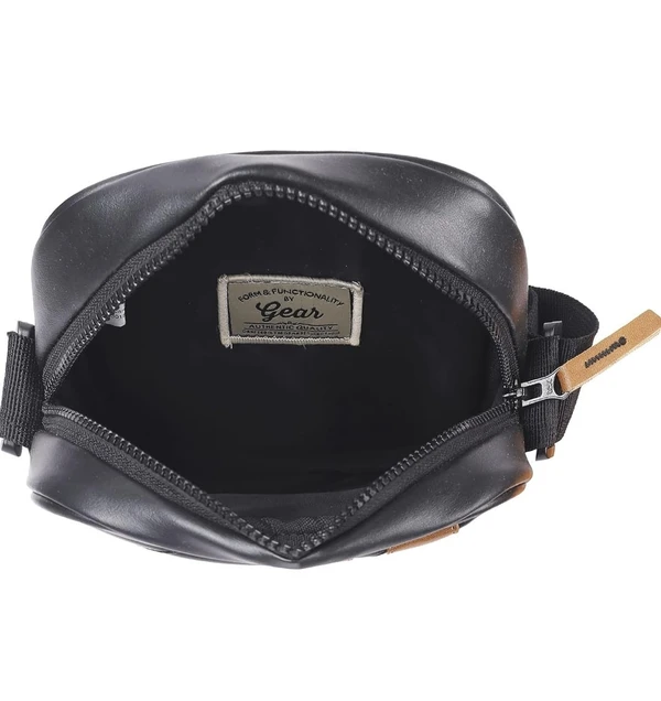GEAR Adult Luggage-Pleat Messenger Bag -Colour: Black (2Litre) - Pleat Messenger Bag-Colour:Black