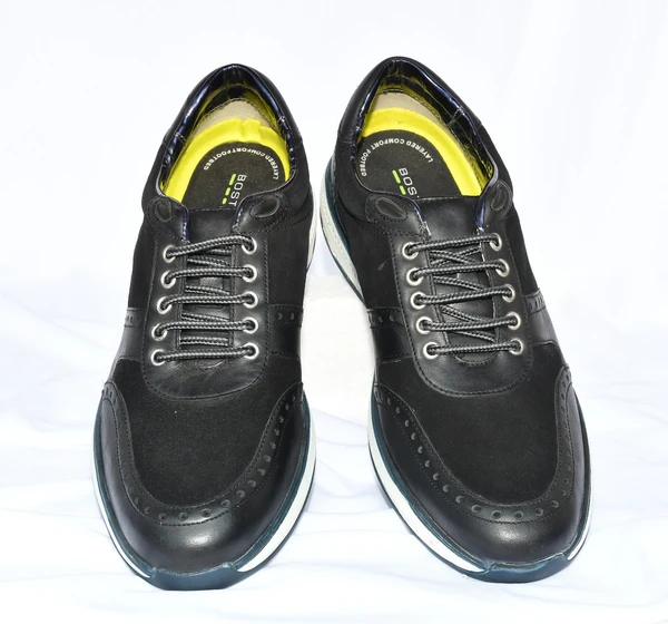 EXPORT LEATHER SHOES Corporate Casuals For Men  (Black)