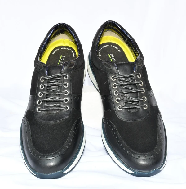 EXPORT LEATHER SHOES Corporate Casuals For Men  (Black) - 10 (27.4-28.1) Lenth In CM