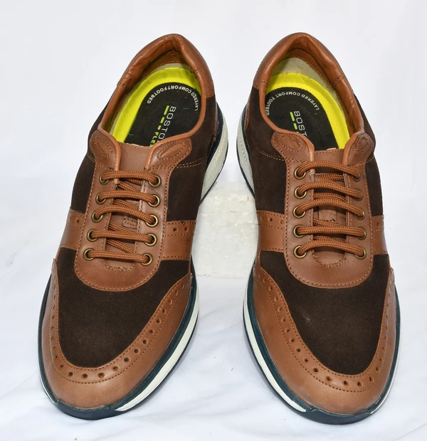EXPORT LEATHER SHOES Corporate Casuals For Men  (Brown)