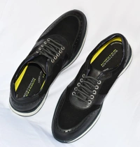 EXPORT LEATHER SHOES Corporate Casuals For Men  (Black) - 11 (28.2-28.9) Lenth In CM