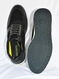 EXPORT LEATHER SHOES Corporate Casuals For Men  (Black) - 10 (27.4-28.1) Lenth In CM