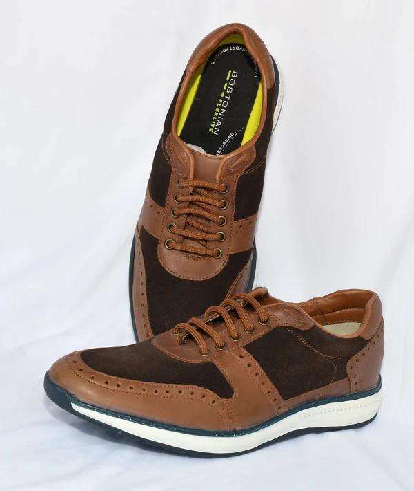 EXPORT LEATHER SHOES Corporate Casuals For Men  (Brown) - 11 (28.2-28.9) Lenth In CM