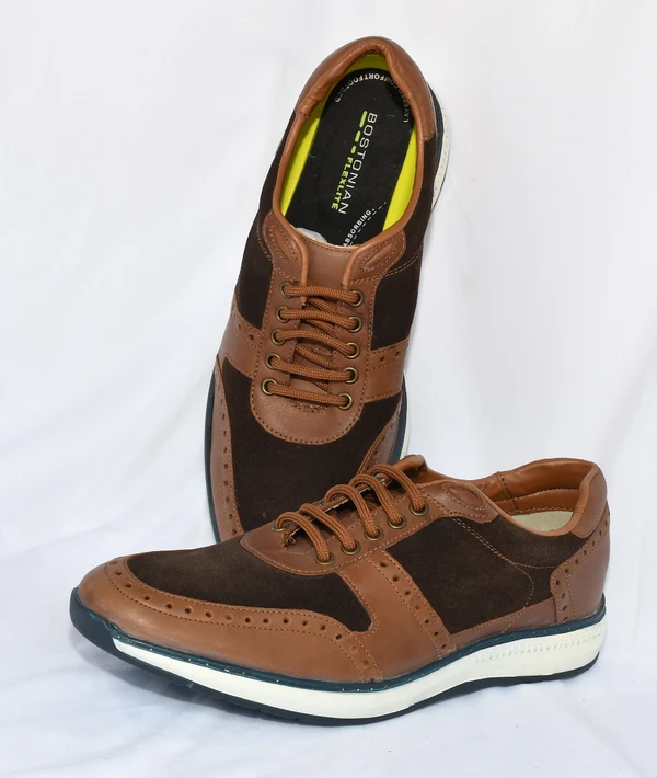 EXPORT LEATHER SHOES Corporate Casuals For Men  (Brown) - 12 (29.0-29.7) Lenth In CM