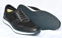 EXPORT LEATHER SHOES Corporate Casuals For Men  (Black) - 10 (27.4-28.1) Lenth In CM