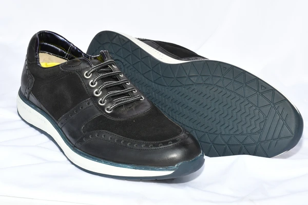 EXPORT LEATHER SHOES Corporate Casuals For Men  (Black) - 11 (28.2-28.9) Lenth In CM