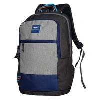 FGEAR Greater Grey 25L Laptop Backpack with Raincover-Colour: Grey and Navy blue. - F Gear Greater 25L Laptop Bag