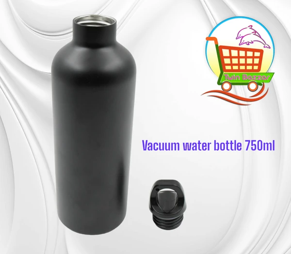 Nouvetta Vacuum Stainless Steel Water Bottle With Carry Handle, Fridge Water Bottle, Cold & Hot | Leak Proof | Office Bottle | Gym | Travel Bottle (Approx 750 ML )  - 750ml, Vacuum Stainless Steel Bottle