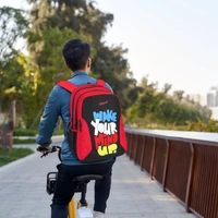 FGEAR Diamond Black Red 26L Backpack- Colour: RED & BLACK - F Gear Diamond 26L BackPack