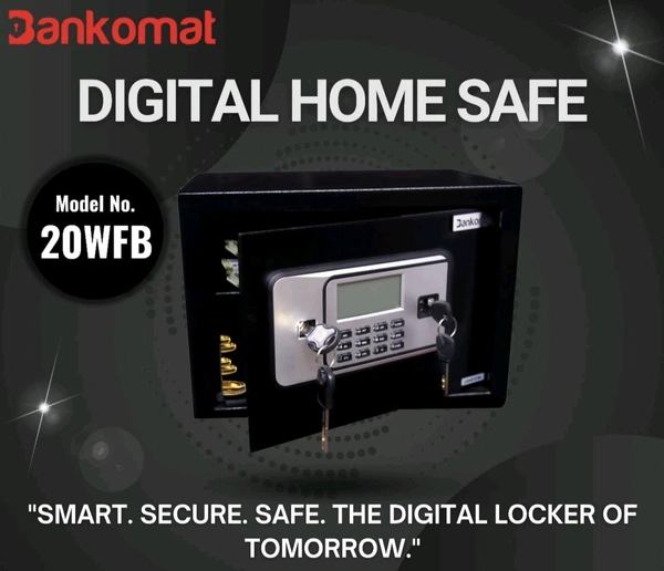 Digital Home Safe - Black, 30 Ltr