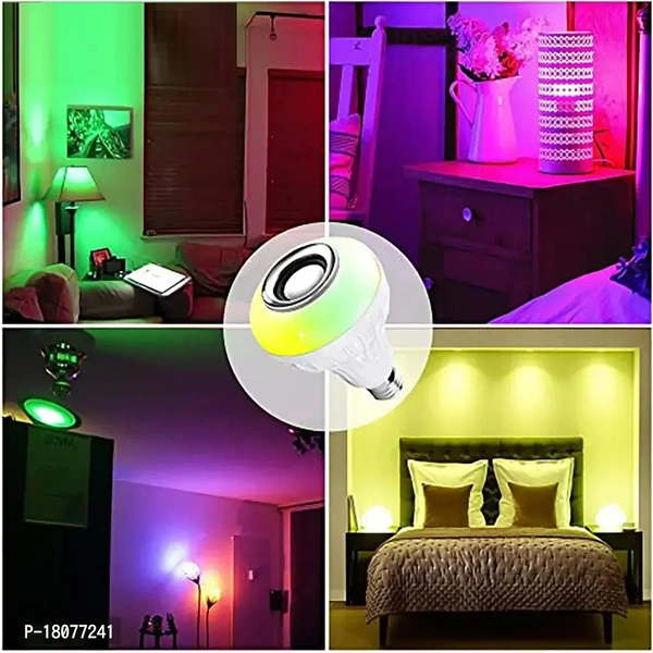 Microled High Tech Smart Colour Changing Bulb With Blutooth Music Player in built (Multicolour) CONTROL WITH REMOTE