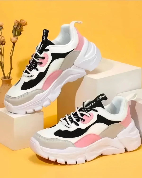 NIRVANA Women's/Girls Multicolour Synthetic Leather Sneakers Shoes - 7