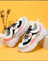 NIRVANA Women's/Girls Multicolour Synthetic Leather Sneakers Shoes - 7