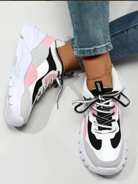 NIRVANA Women's/Girls Multicolour Synthetic Leather Sneakers Shoes - 7