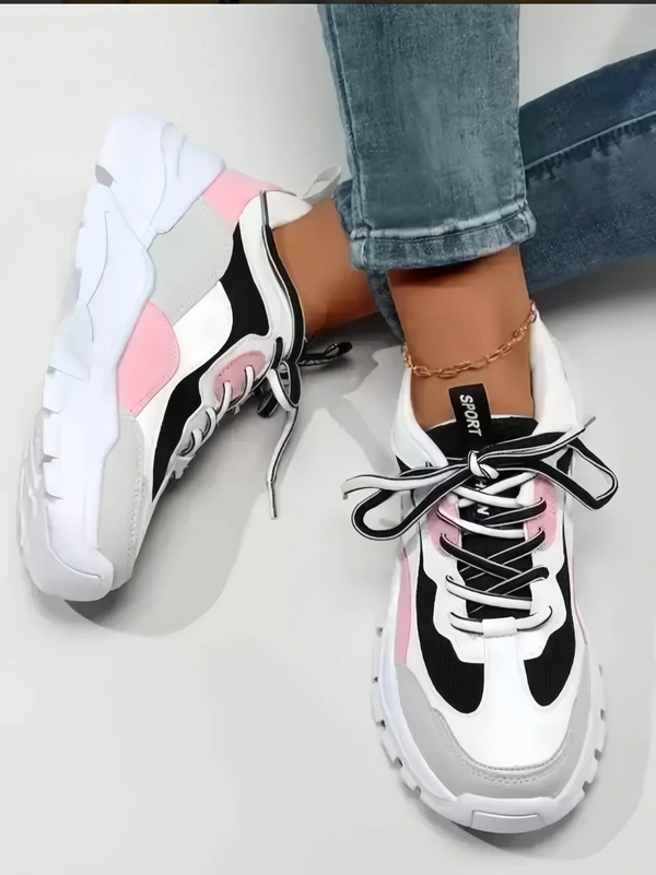 NIRVANA Women's/Girls Multicolour Synthetic Leather Sneakers Shoes - 7