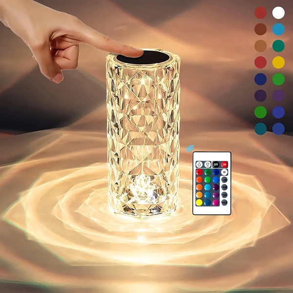 Beautiful Diamond Crystals Table Lamp