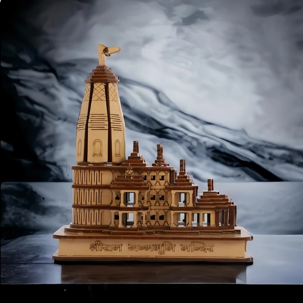 Shree Ram Mandir Ayodhya 3D Wooden Model 
