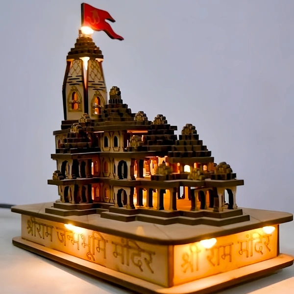 Shree Ram Mandir Ayodhya 3D Wooden Model 