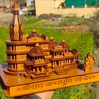 Shree Ram Mandir Ayodhya 3D Wooden Model 