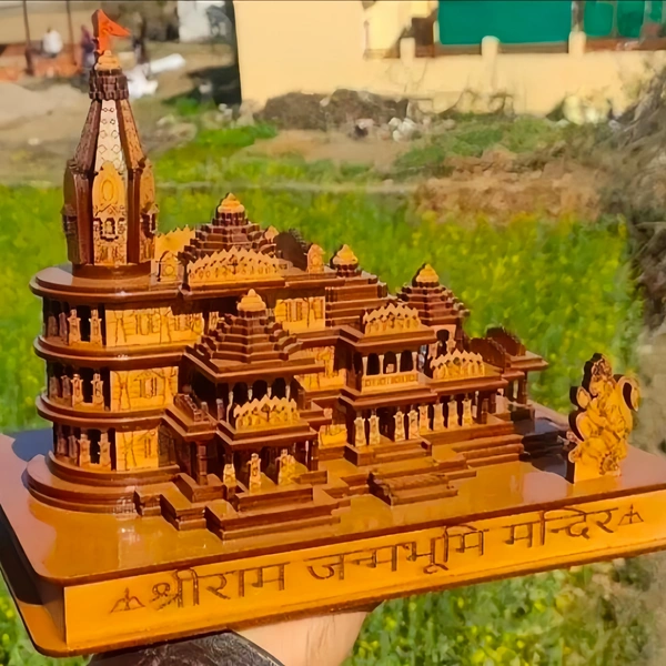 Shree Ram Mandir Ayodhya 3D Wooden Model 