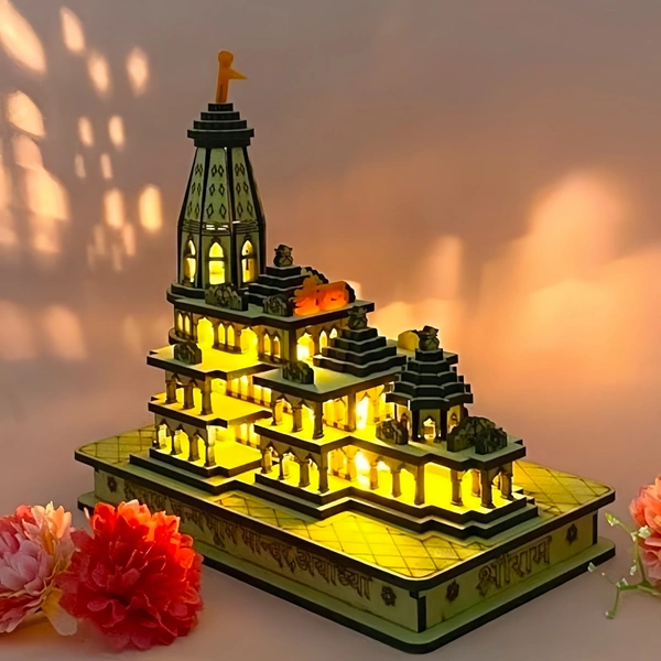 Shree Ram Mandir Ayodhya 3D Wooden Model 