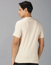 NIRVANA Stylish Men's Half Sleeves Round Neck T-Shirt - S, Marigold