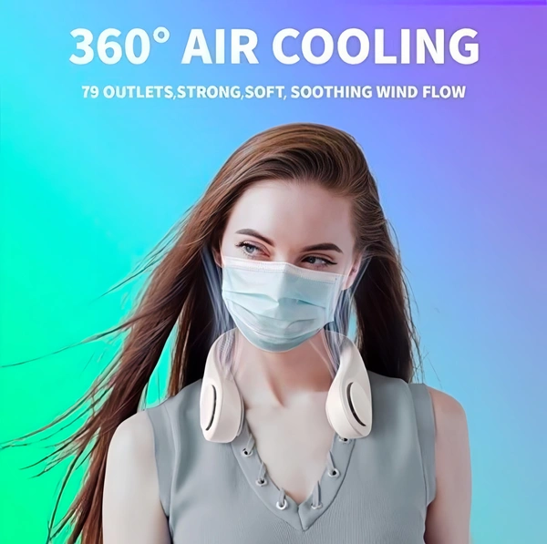 Portable Rechargeable Neck Fan