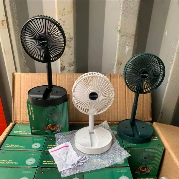 NIRVANA Powerful Rechargeable High Speed Table Desk Fan