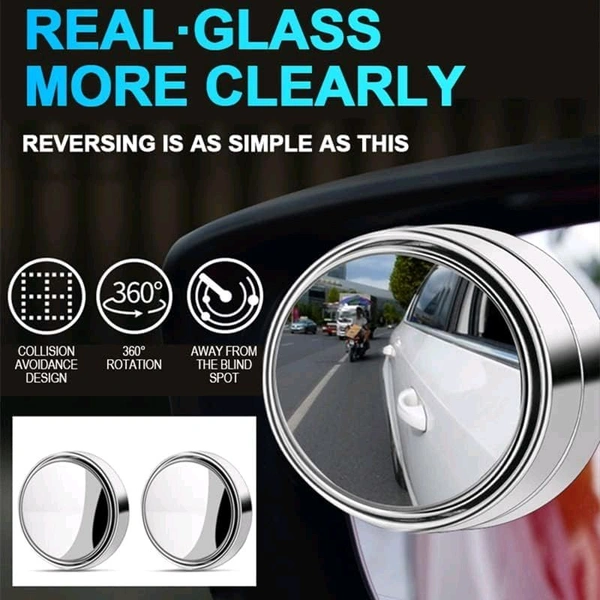 NIRVANA Blind Spot Mirror For Car/Bus/Truck (Pack Of 2)