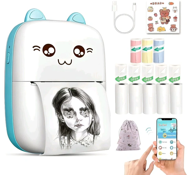 Mini Inkless Blutooth Pocket Printer 