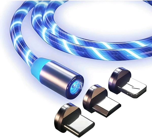 NIRVANA 3 In 1 Fast Charging Magnetic Data Cable 