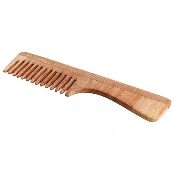 100% Pure Oil Treated Neem Wooden Handle Comb From Kerala 