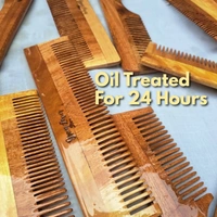 Greenloverstore 100% Pure Oil Treated Neem Wooden Combo Pack Of 2 