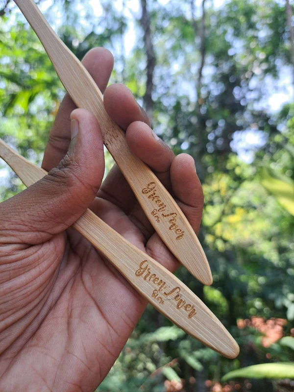 Organic Bamboo Toothbrush Pack Of 2