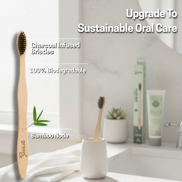 Greenloverstore Organic bamboo tooth brush pack of 5