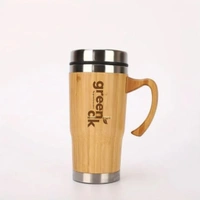 Greenloverstore Eco-friendly bamboo Tumbler With Handle 
