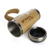 Greenloverstore Eco-friendly bamboo Tumbler With Handle 