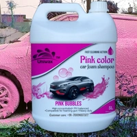 Uniwax color foam wash with wax colour foam car wash shampoo - 5kg, Pink