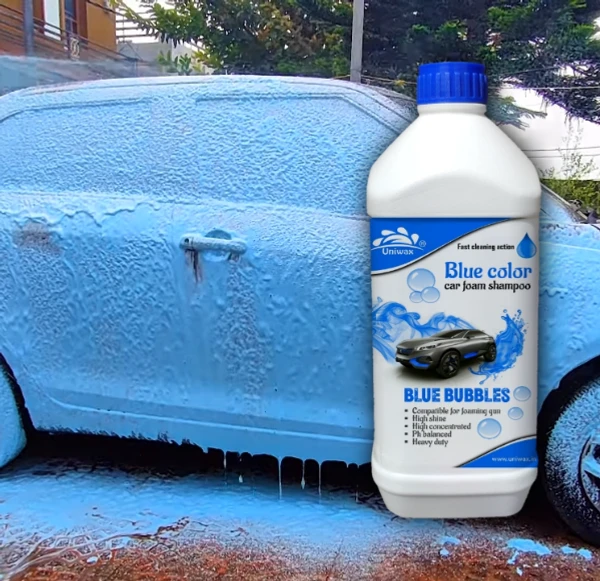 Uniwax color foam wash with wax colour foam car wash shampoo - 1kg, blue