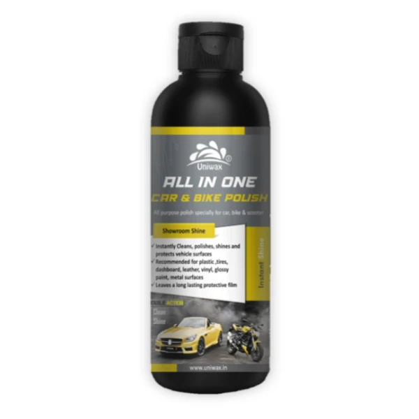 uniwax car polish bike polish multiple polish or all in one polish/ color restorer - 200ml